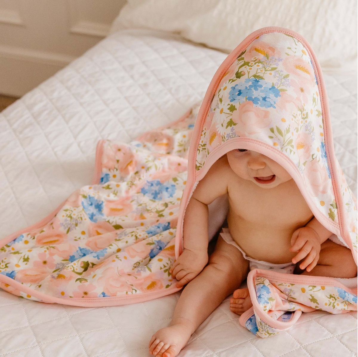 Copper Pearl Penelope Premium Baby Knit Hooded Towel