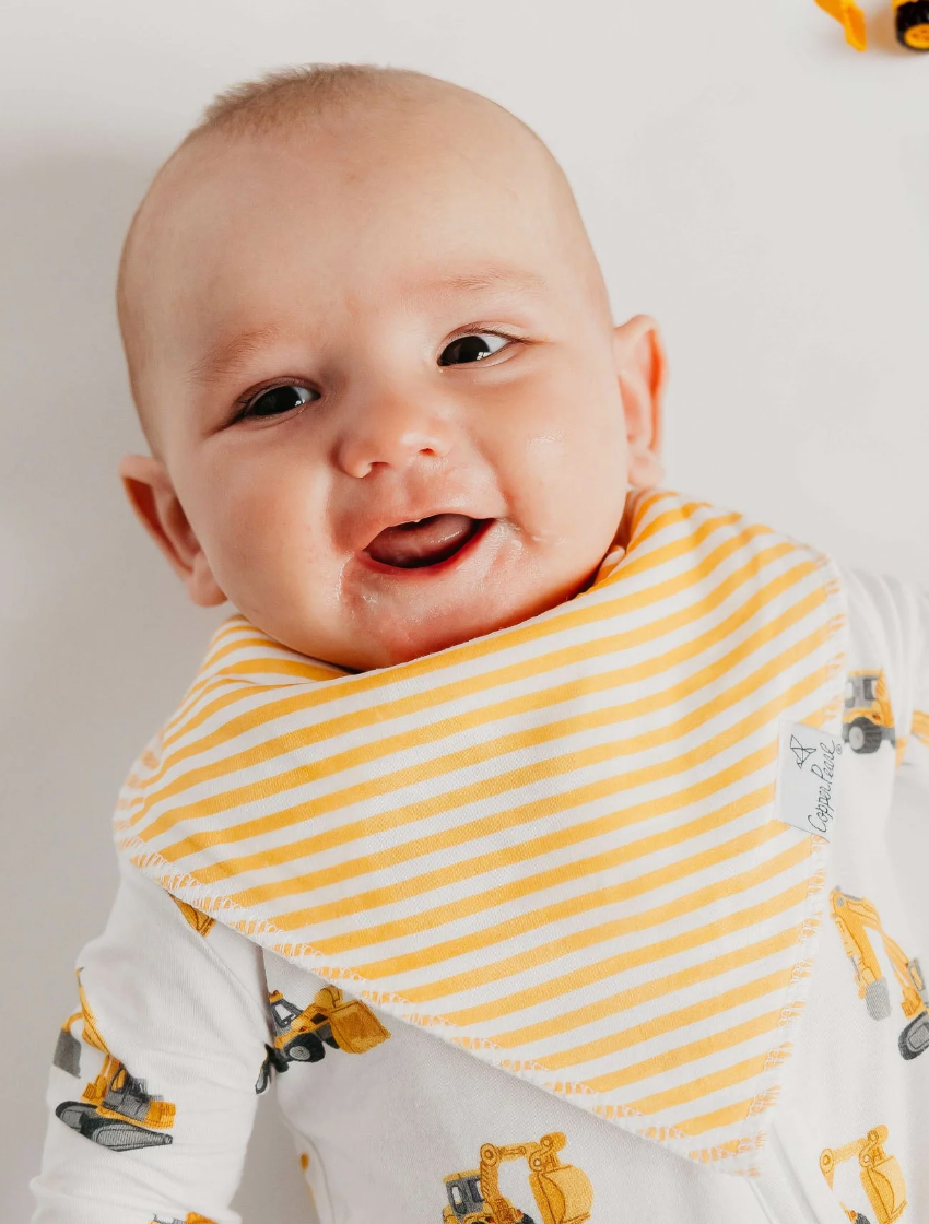 Copper Pearl Dozer Baby Bandana Bibs