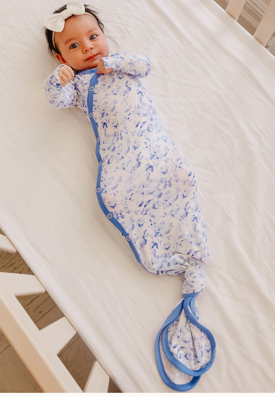 Copper Pearl Priscilla Bamboo Newborn Knotted Gown