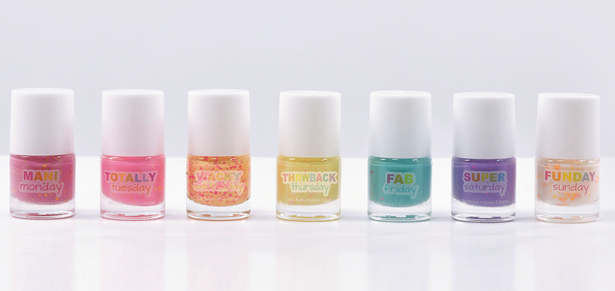 Iscream Days of the Week Nail Polish Set