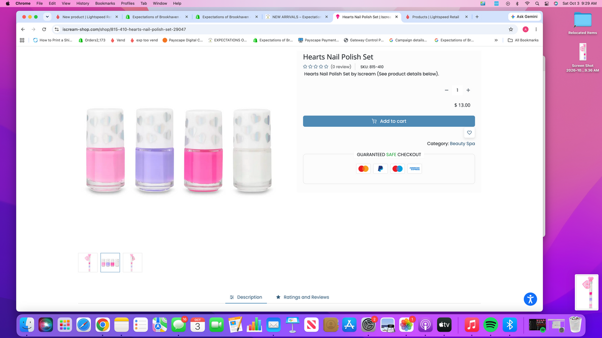 Iscream Hearts Nail Polish Set