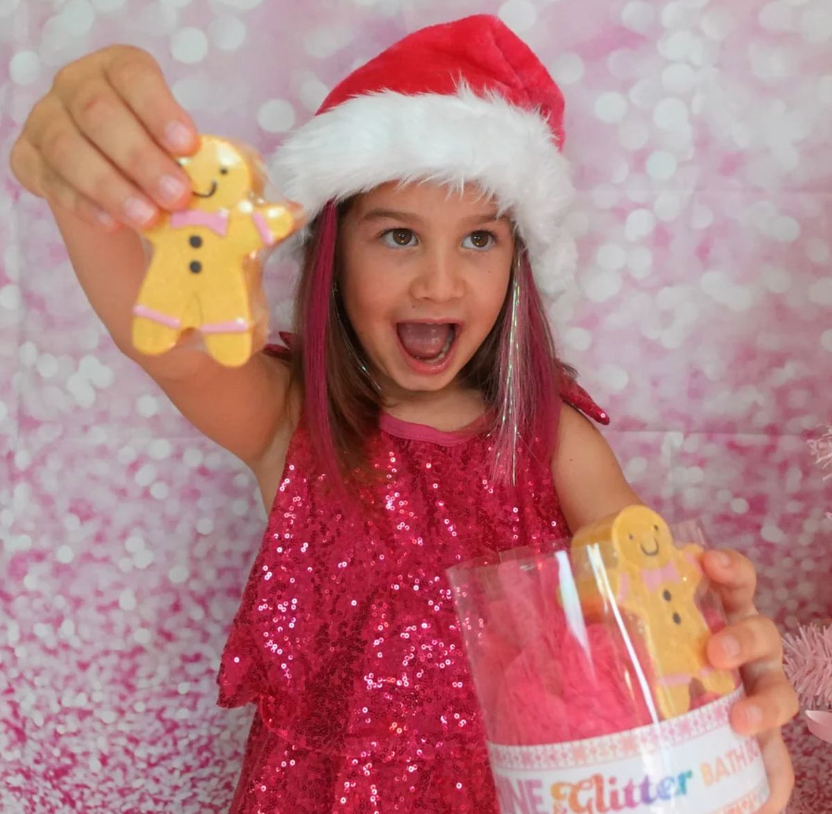 Gingerbread Bath Bomb & Bath Pouf Gift Set