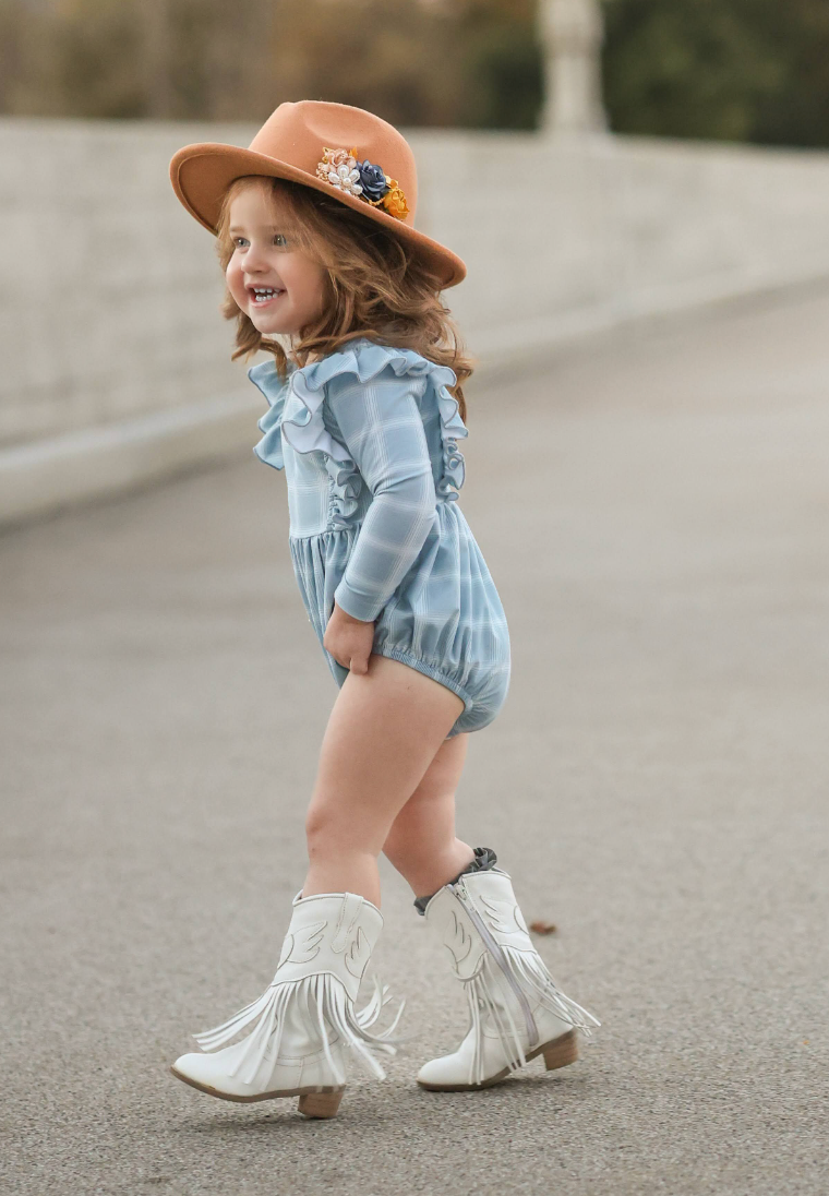 Playsuit Bubble Romper Dusty Blue