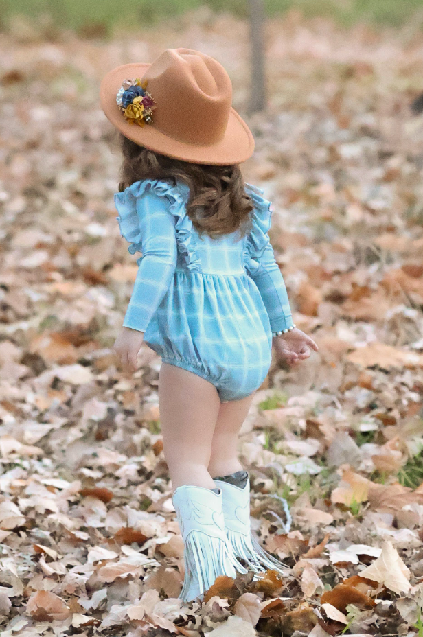 Playsuit Bubble Romper Dusty Blue