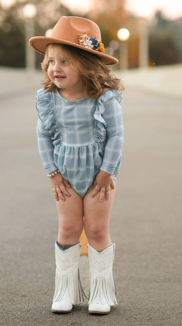 Playsuit Bubble Romper Dusty Blue