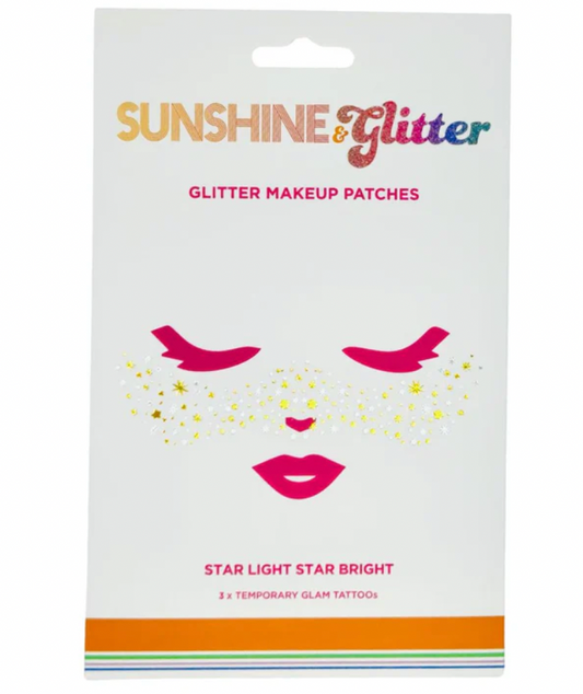 Sunshine & Glitter Face Tattoo