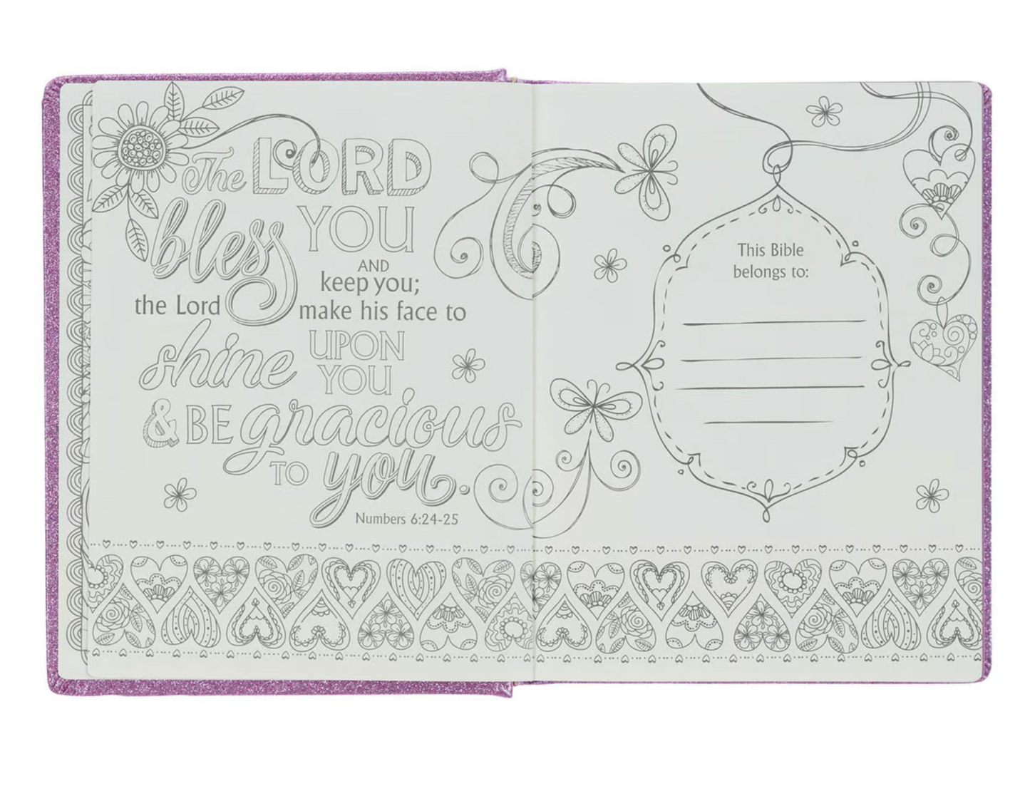 Purple Glitter My Creative Bible for Girls