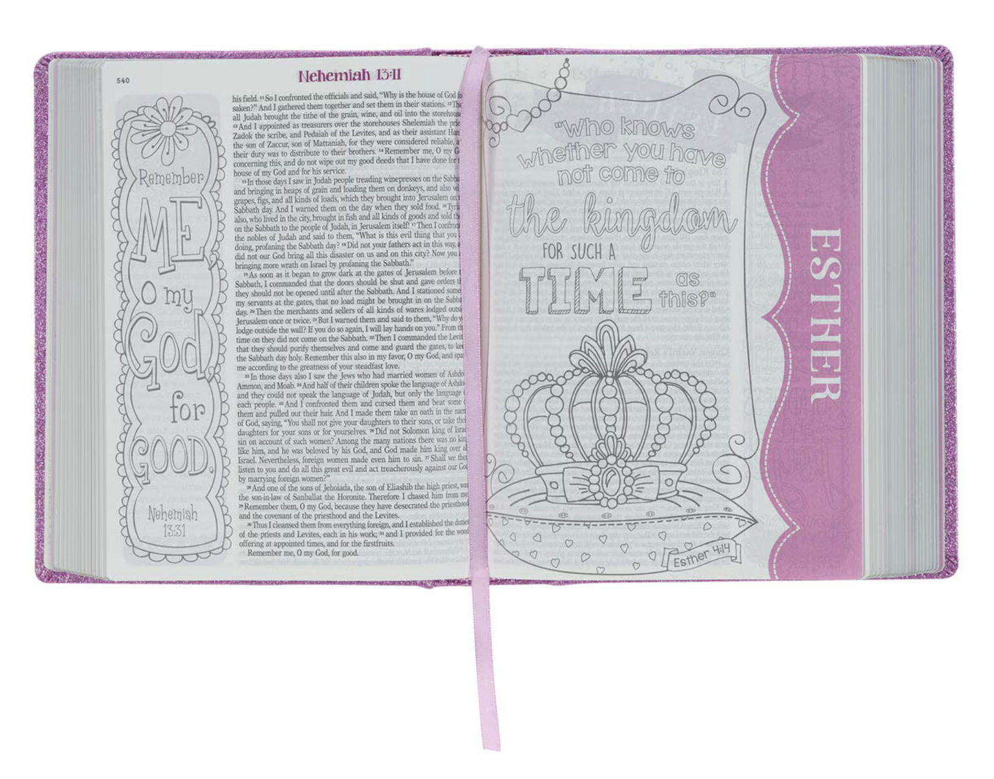 Purple Glitter My Creative Bible for Girls