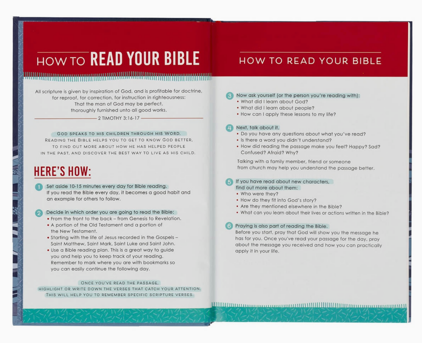 KJV Bible Kid Edition Hardcover, Blue