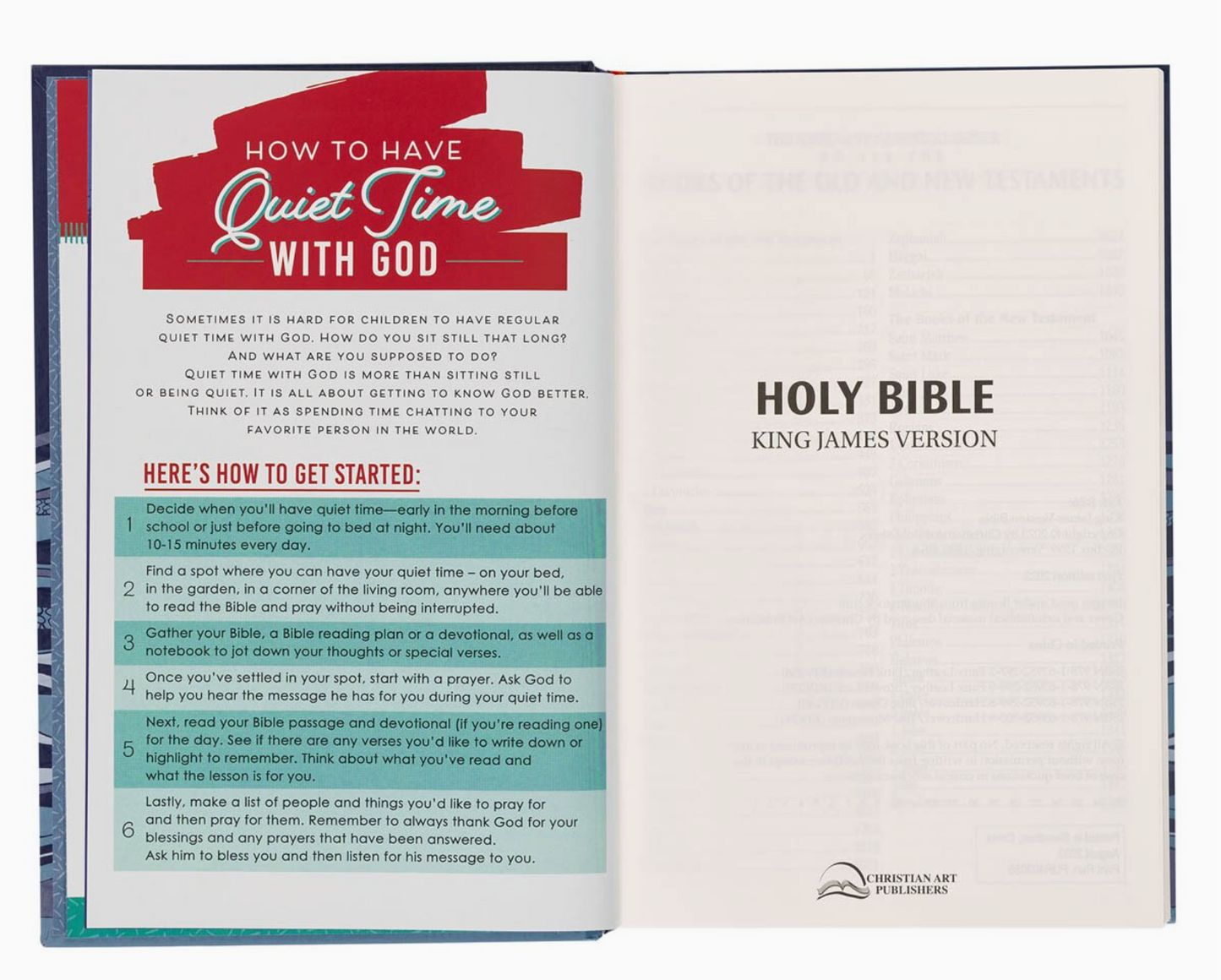 KJV Bible Kid Edition Hardcover, Blue