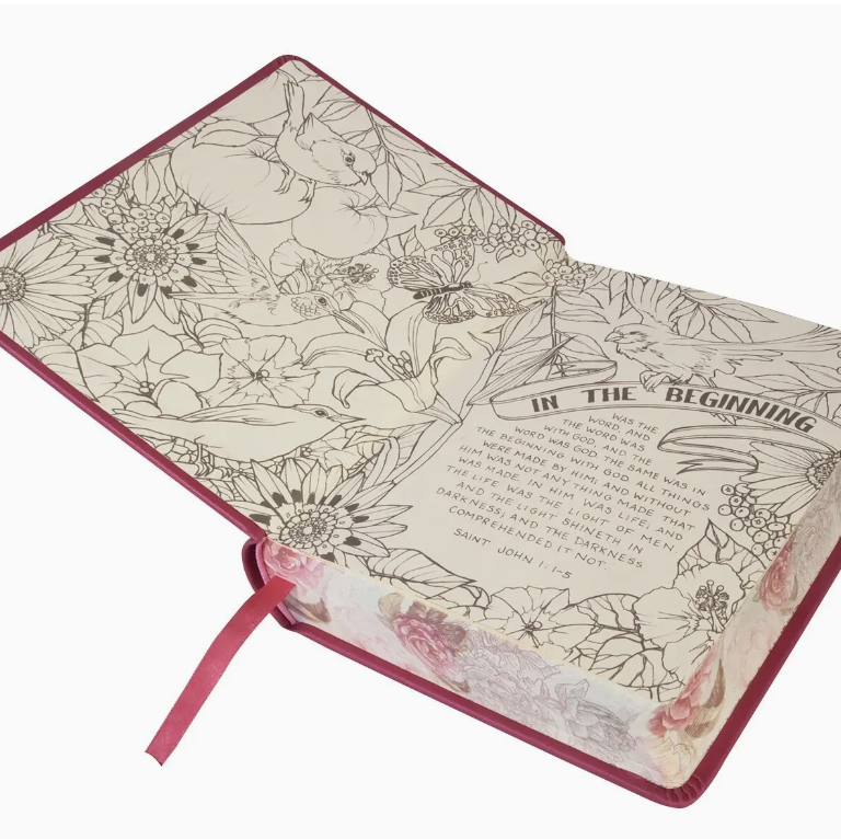 KJV My Creative Bible Faux Leather Hc, Pink