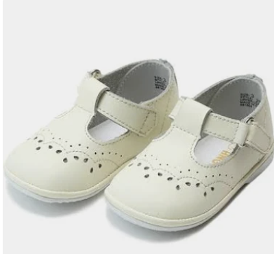 Birdie Ecru T Strap Mary Jane
