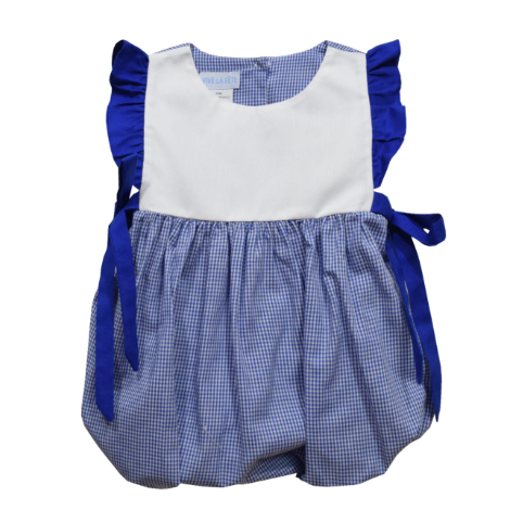 Royal Gingham Girls Bubble
