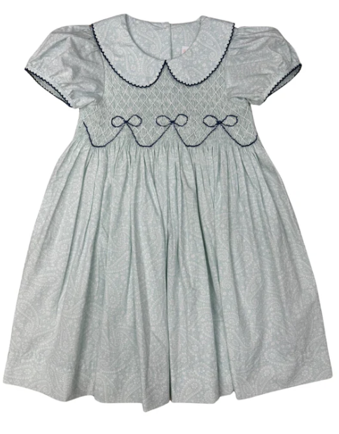 Whimsy Bay Kids Bow Smocked Dress