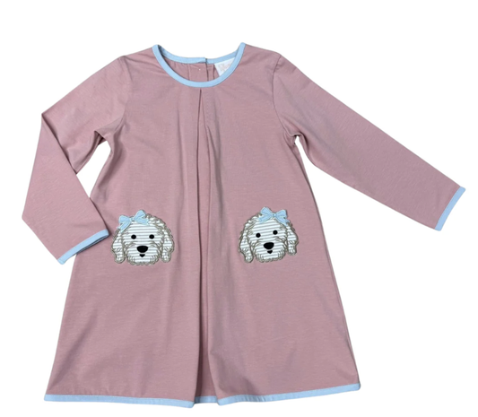 Whimsy Bay Kids Doodle Doggy Dress