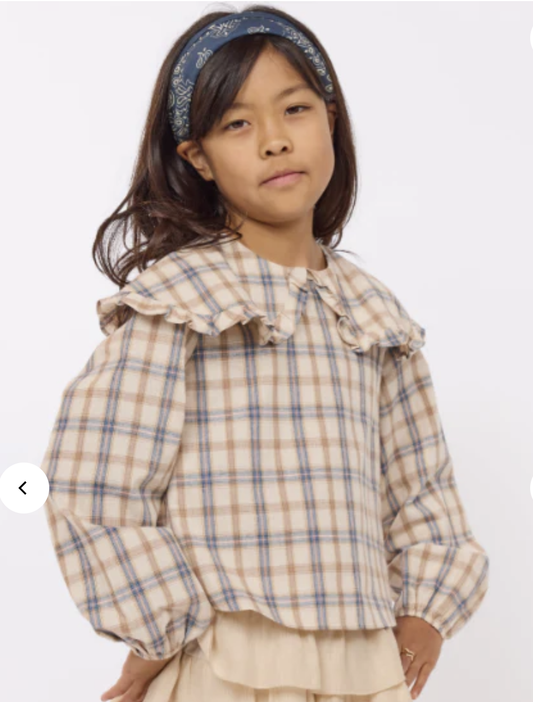 Sadie & Sage Hot Cocoa Plaid Top