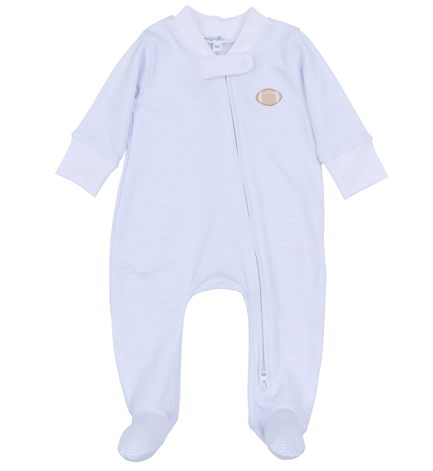 Magnolia Baby Touchdown Cutie Footie Blue