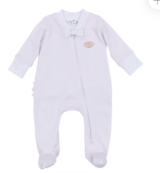 Magnolia Baby Touchdown Cutie Footie Pink