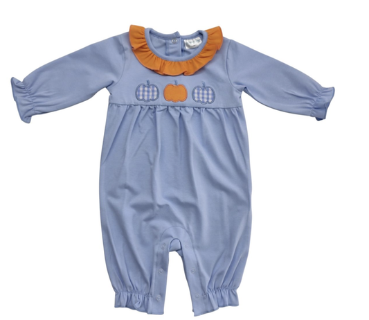 Jumping Jolly Pumpkin Patch Girl Romper