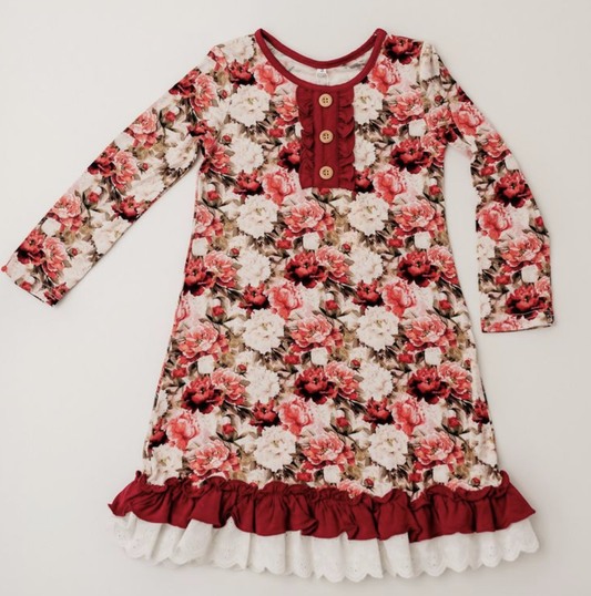 RR Crimson Bloom Nightgown