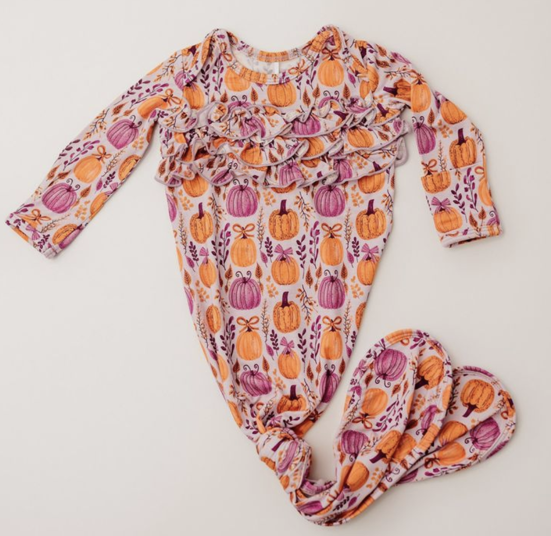 RR Sweet Harvest Knot Gown - NB