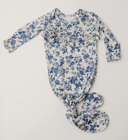 RR Blue Bell Bliss Knot Gown - NB