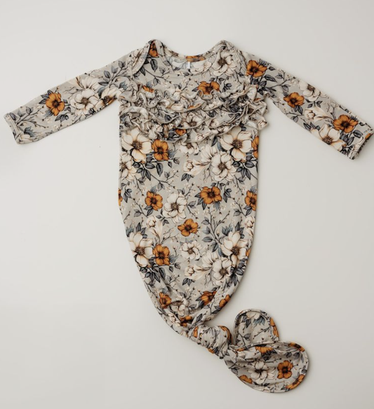 RR Amber Gardens Knot Gown - NB