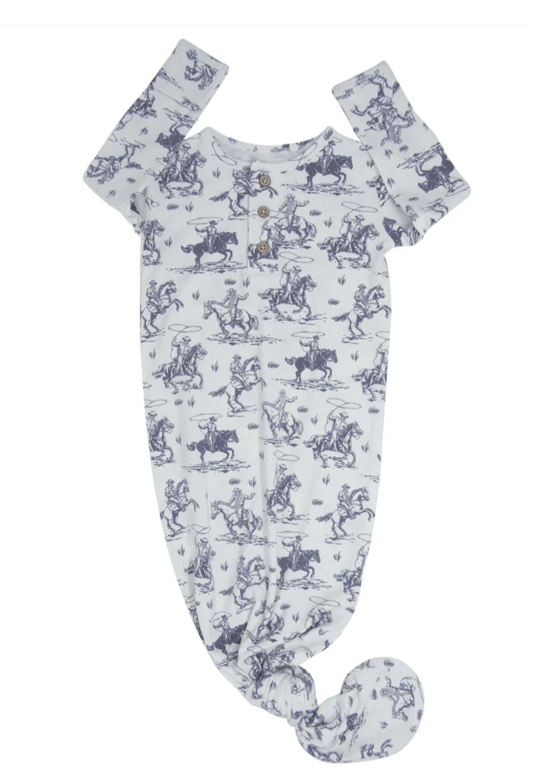 Sweet Bamboo Knotted Gown Rip's Ranch - One Size