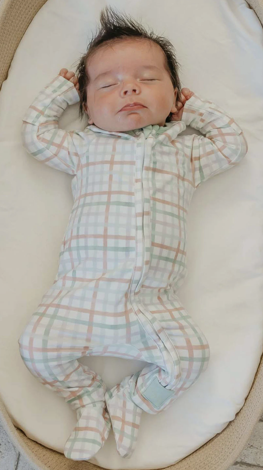 Copper Pearl Madelyn Zip Up Footie PJ