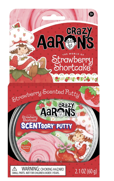 Crazy Aaron's Thinking Putty Tin - Strawberry Shortcake