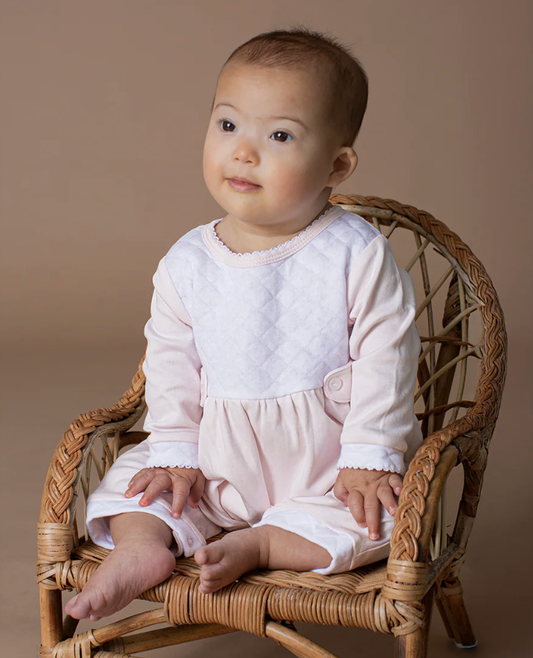 Paty Jacquard Romper - Pink