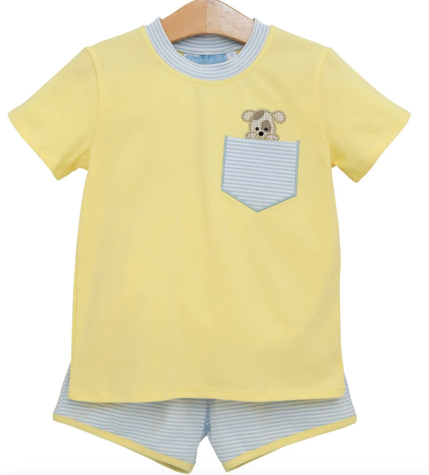 Trotter Street Kids Puppy Paws Short Set - Boys