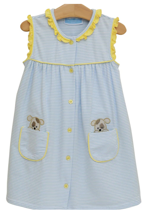 Trotter Street Kids Puppy Paws Dress