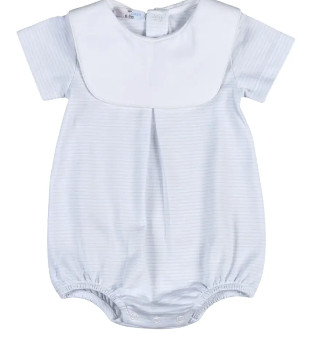 Baby Loren Lewis Blue Stripes Bubble