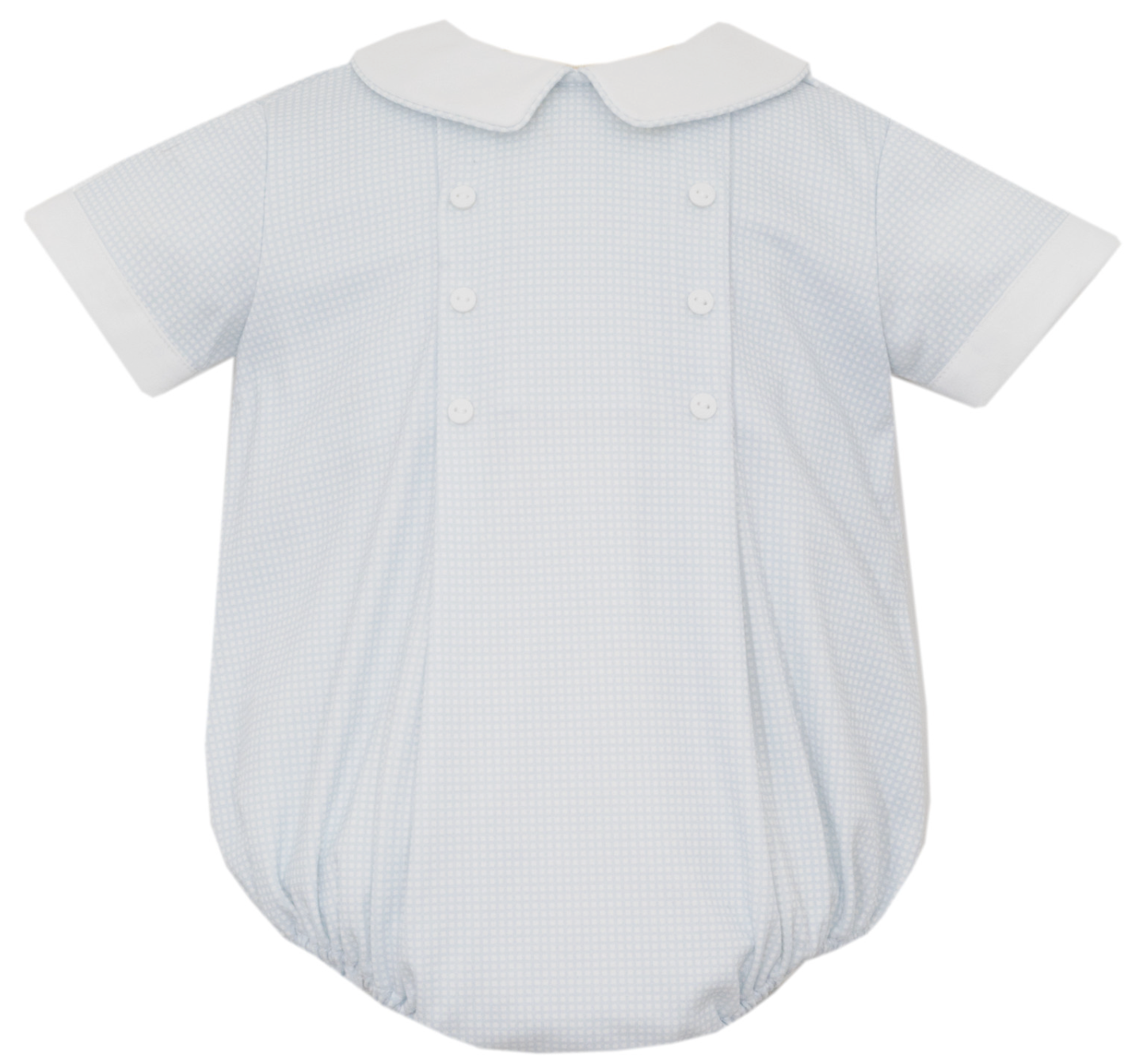Petit Bebe Blue Gingham Boy's Bubble