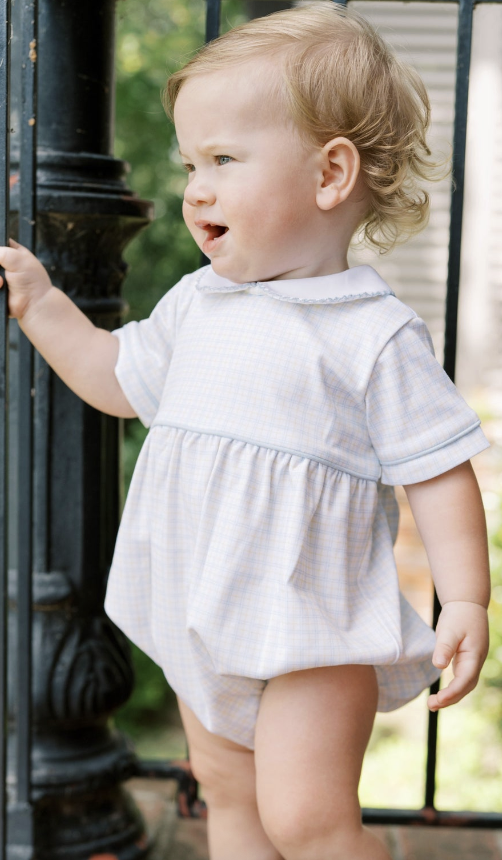 Lullaby Set Baby Bea Bubble Cornflower Check