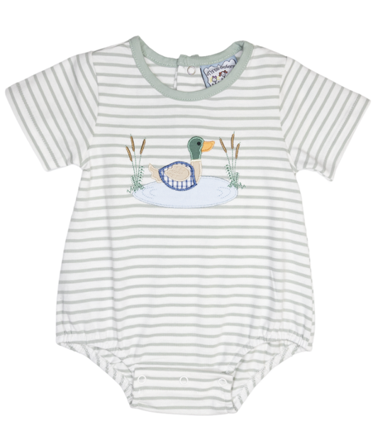 Three Sisters Duck Applique Boys Bubble