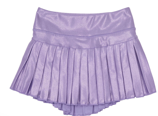 Azarhia Lavender Shimmer Mini Pleated Skort