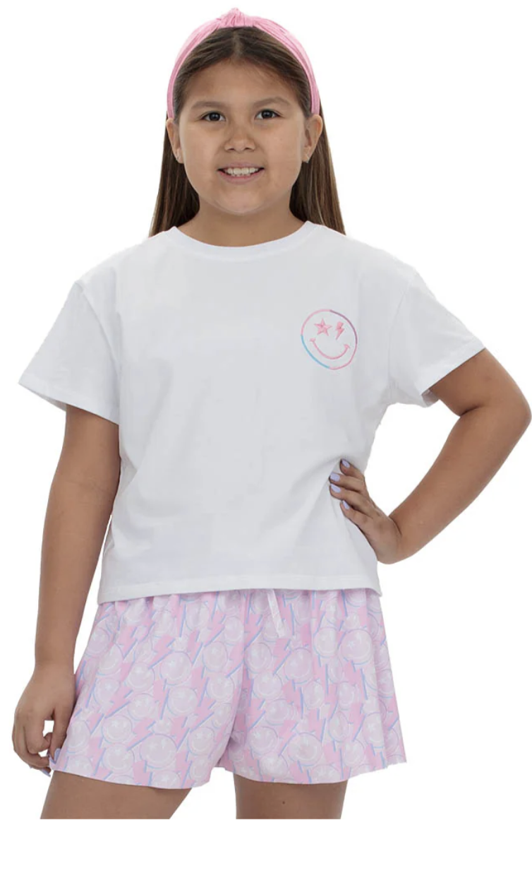 Azarhia Smiley Spark Butterfly Shorts