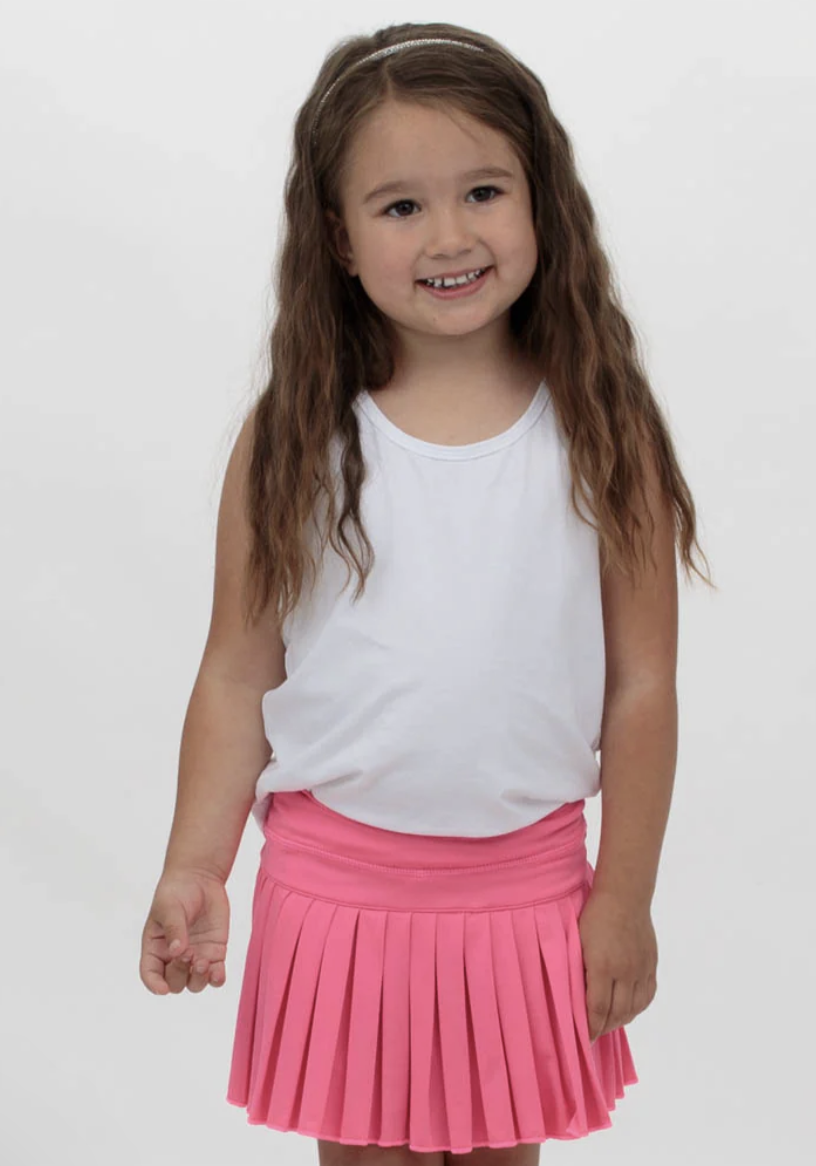 Azarhia Mini Pleated Skort - Neon Pink