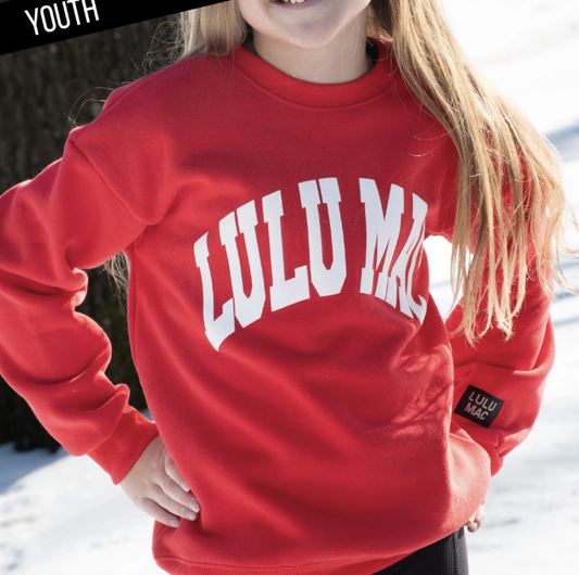 Lulu Mac Youth Sweatshirt - Red