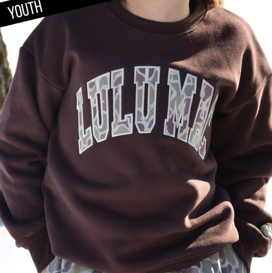 Lulu Mac Youth Brown/Camo Sweatshirt