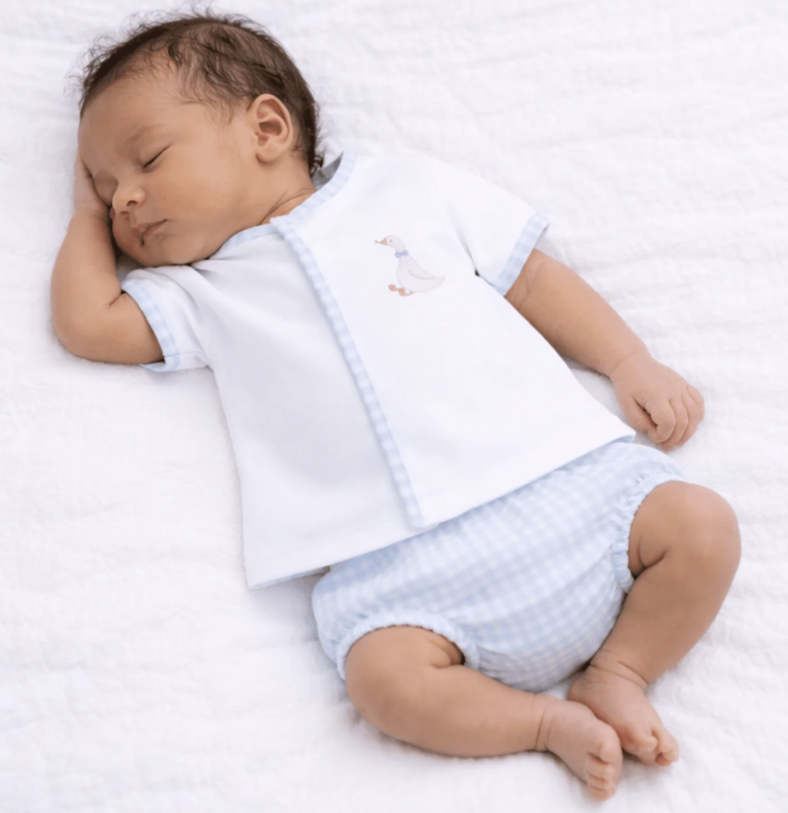 Magnolia Baby Silly Goose Diaper Cover Set - Lt Blue
