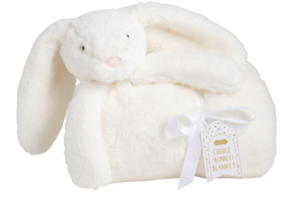 Mud Pie Ivory Plush Blanket