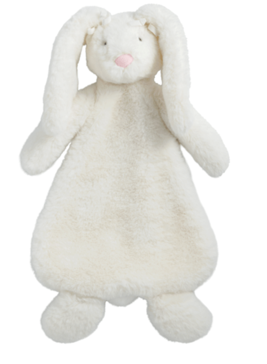 Mud Pie Ivory Bunny Plush Woobie