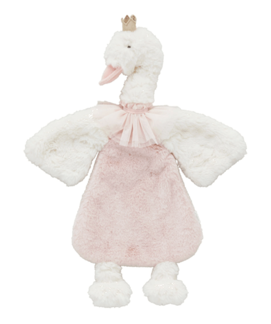 Mud Pie Swan Princess Plush Woobie