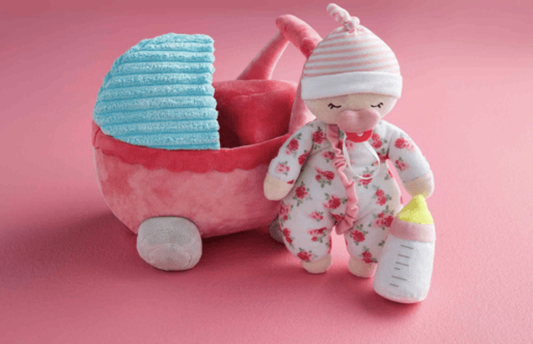 Mud Pie Baby Doll Plush Set