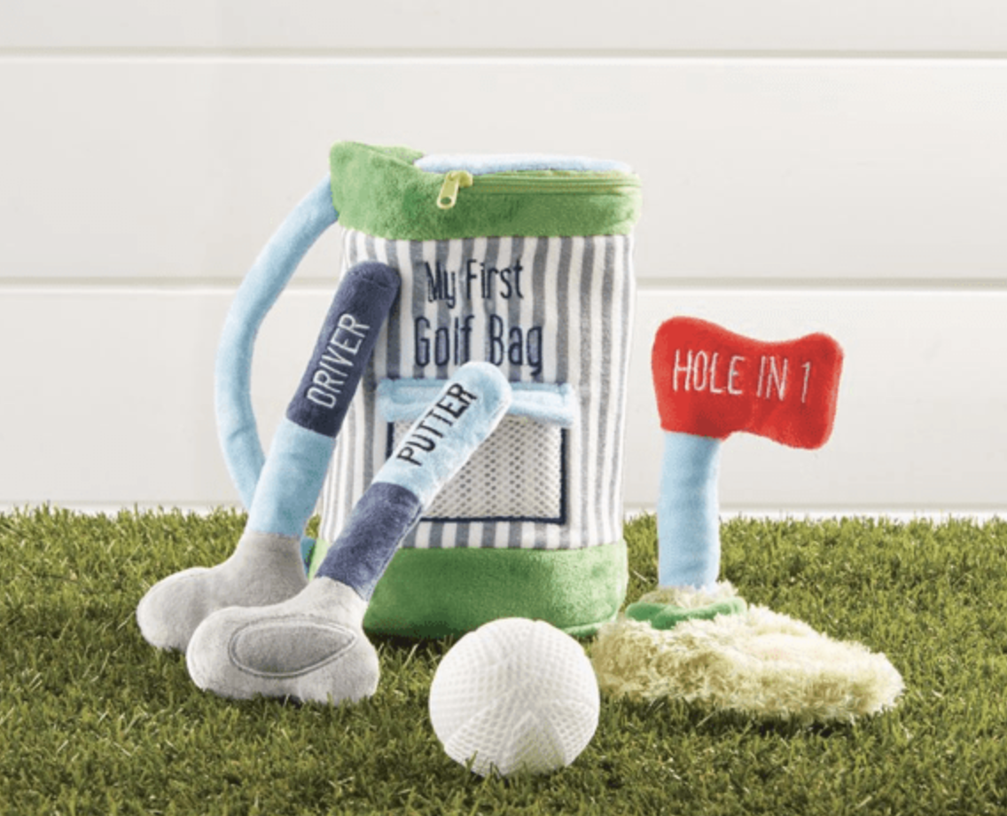 Mud Pie My Golf Bag Plush Set