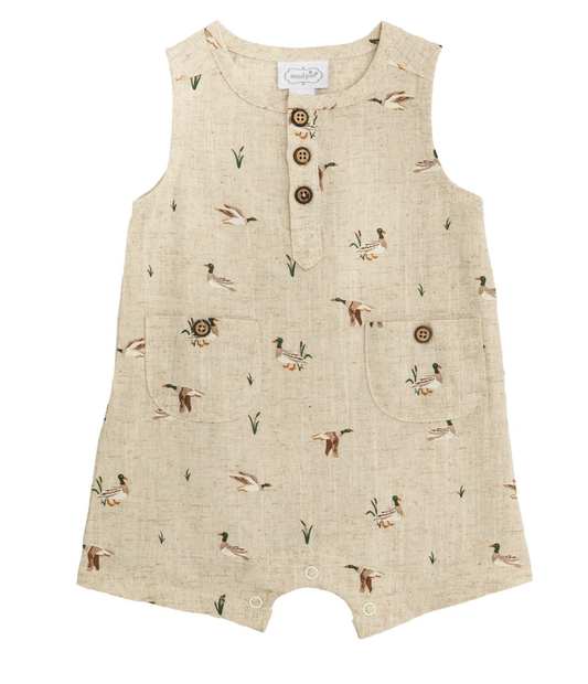 Mud Pie Duck Print Shortall