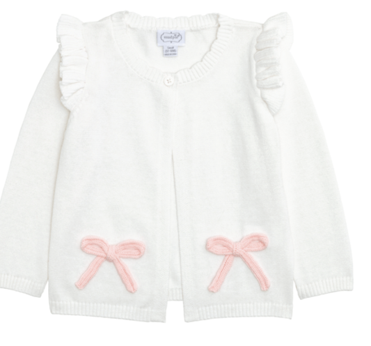 Mud Pie Bow Baby Cardigan